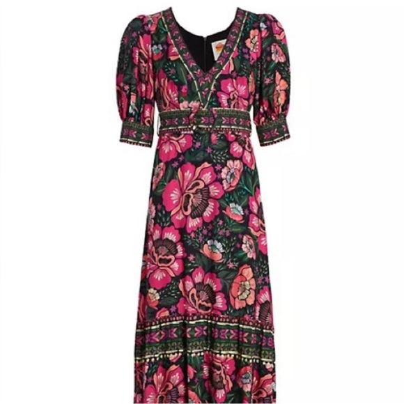 Farm Rio Flowers Garden Maxi dress - Picture 5 of 12